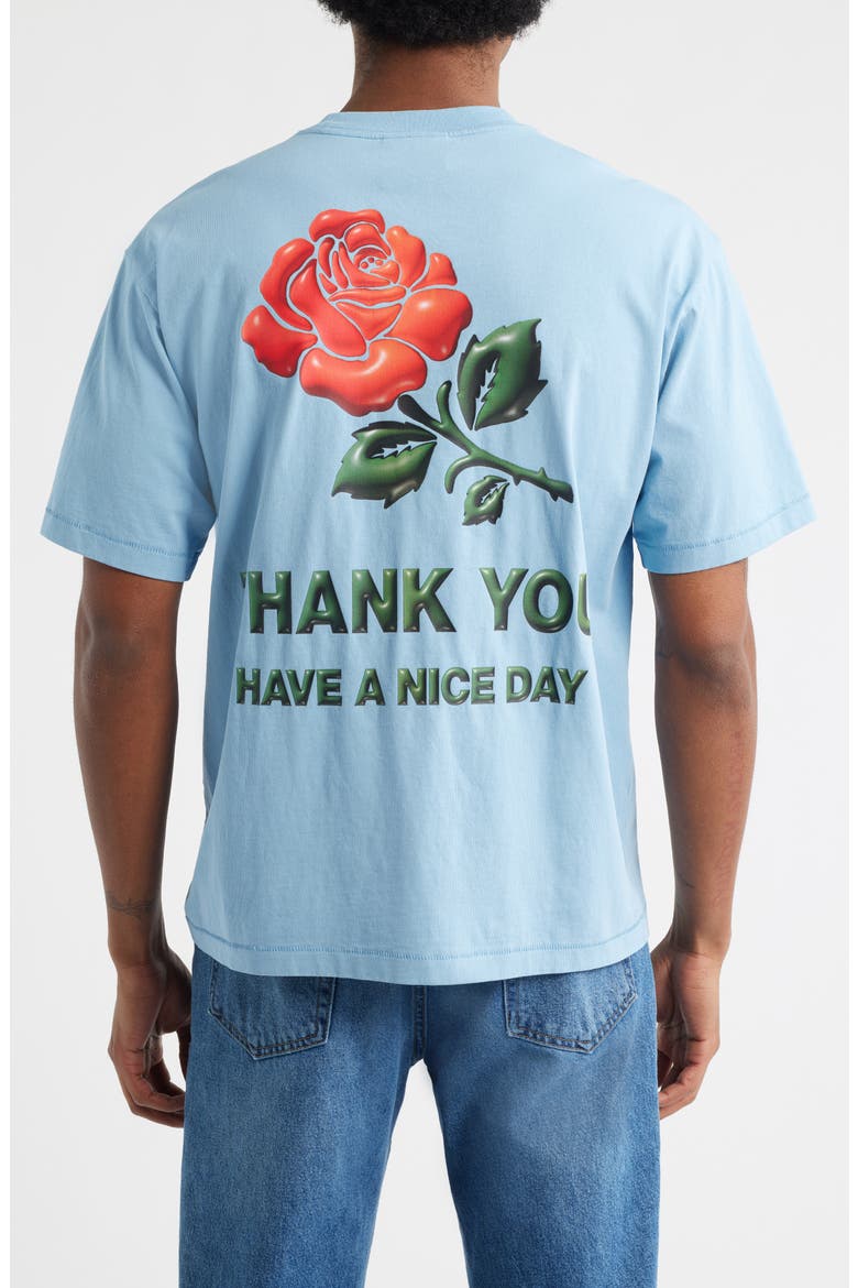Have a Nice Day 3D Cotton Graphic T-Shirt, Alternate, color, BLUE