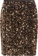 Tahari ASL Sequin Pencil Miniskirt