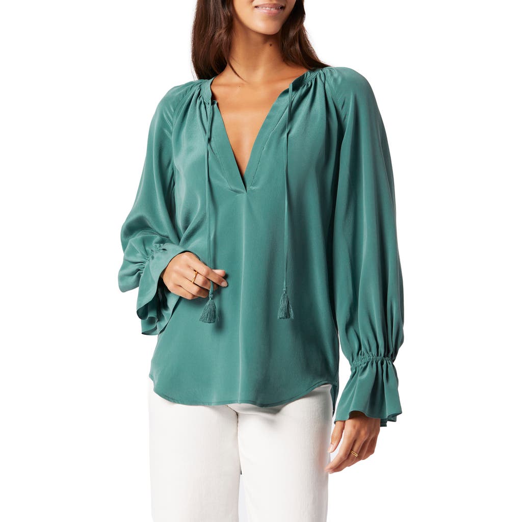 Joie Cecarina Silk Blouse in Posy Green  product