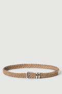 Brunello Cucinelli Reversed calfskin braided belt with tip
