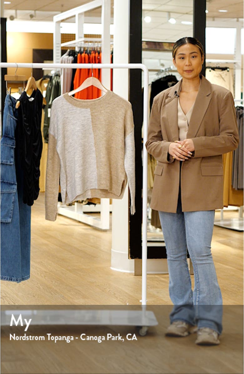 Amy Colorblock Crewneck Sweater, sales video thumbnail