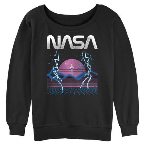 Juniors NASA Retro Shuttle Launch Sweatshirt