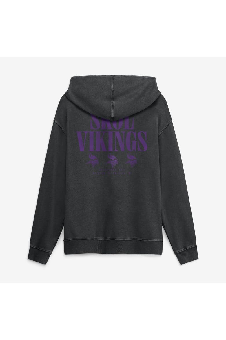 Men's Fanatics Black Minnesota Vikings Relaxed Intense Rivalry French Terry Hoodie, Alternate, color, Black