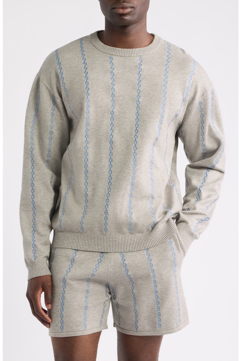 Rode Stripe Sweater, Main, color, GRAY