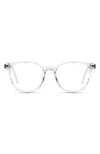 Quay Blueprint 48mm Round Reading Glasses In Metallic