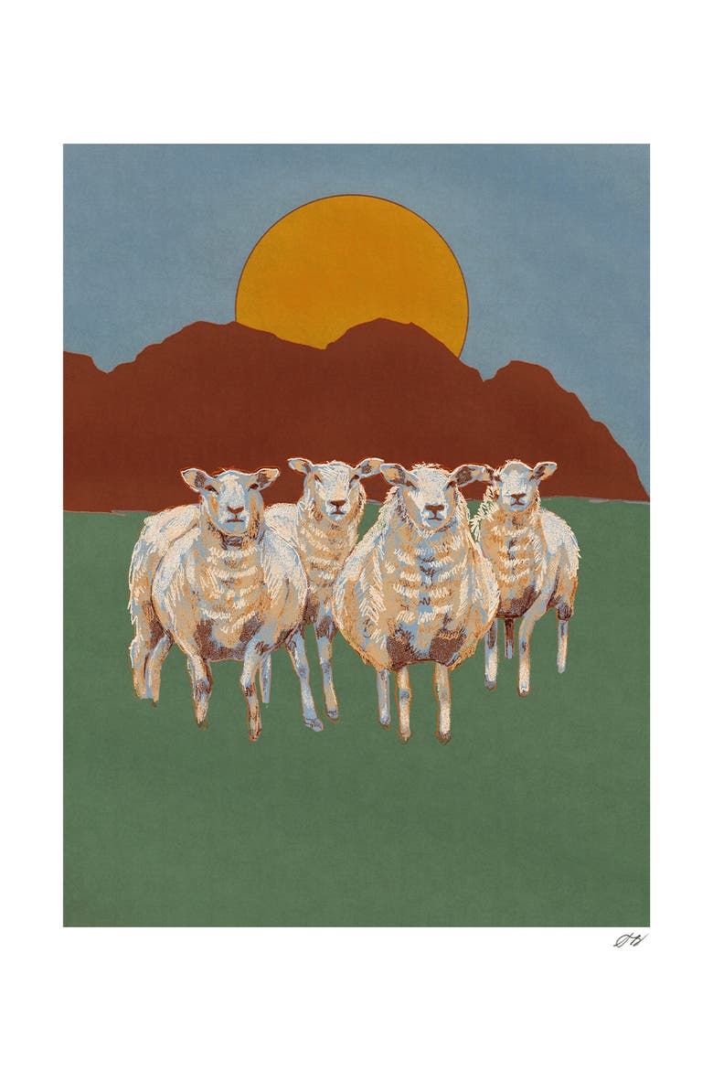Sheep Print, Main, color, Multi