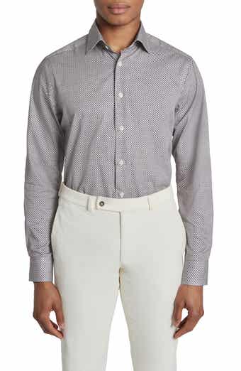 Jack Victor Landsdowne Print Cotton Dress Shirt