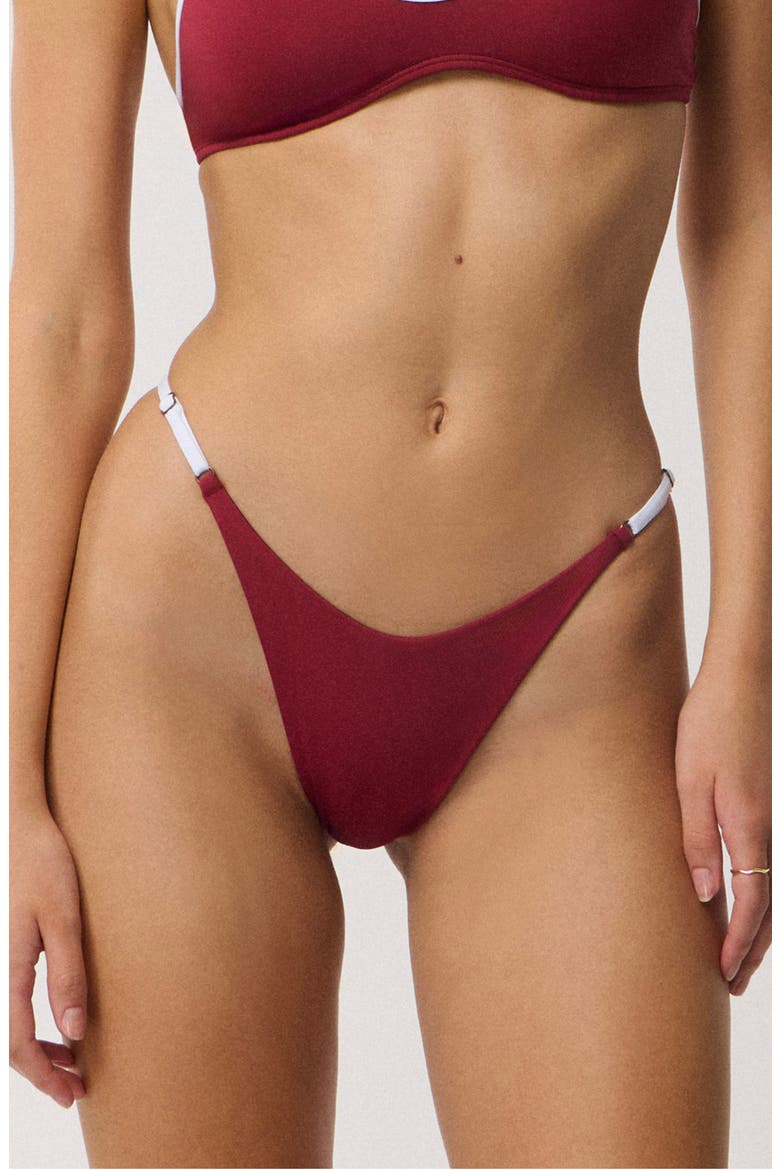 Classic Surf Bare Cheeky Bikini Bottoms, Main, color, PLUM