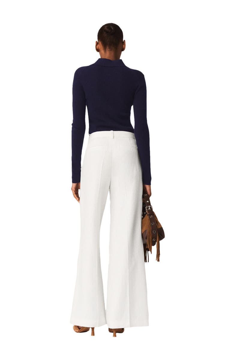 maje Suit trousers, Alternate, color, White