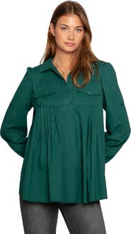 Belle & Bloom Catch Feelings Pintuck Shirt