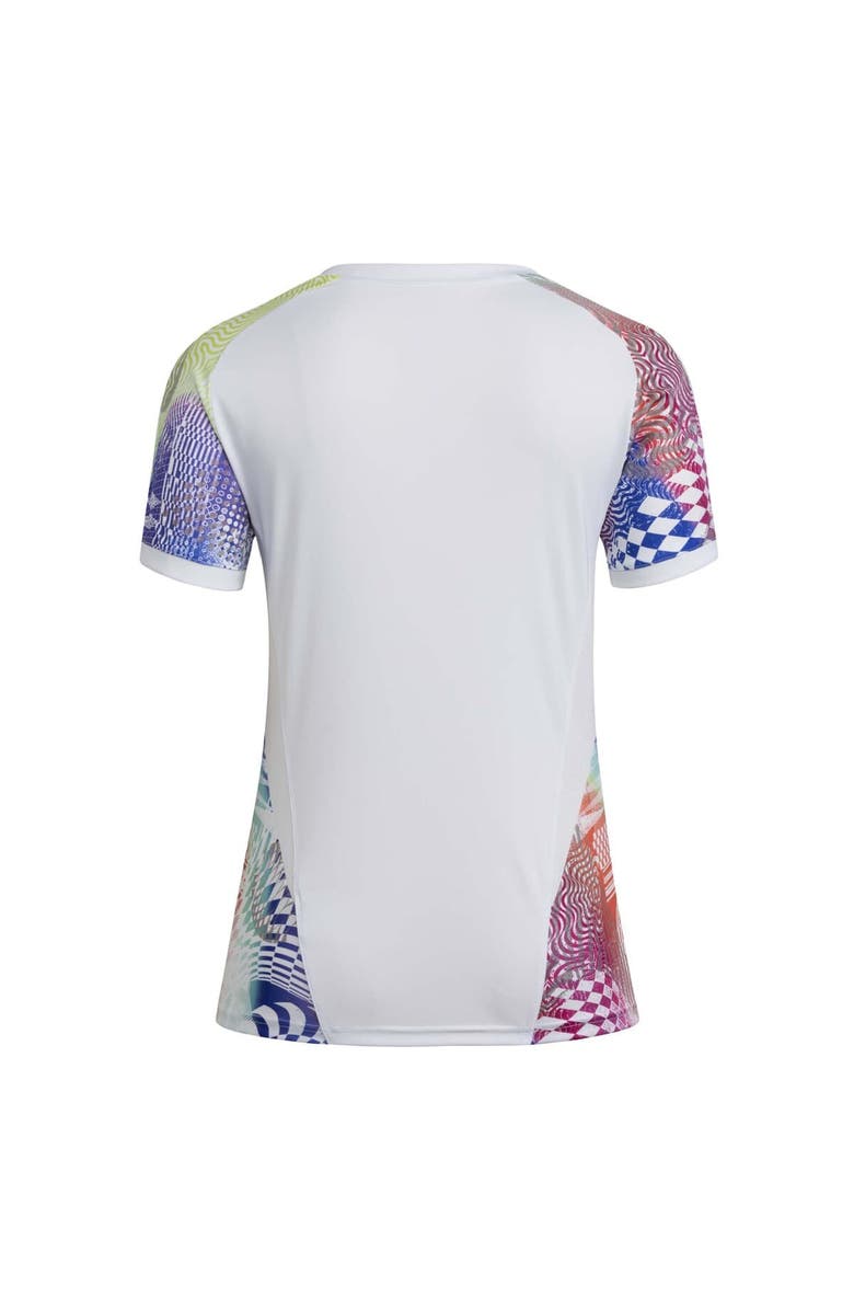 adidas Women's adidas White FC Dallas 2025 Pride Pre-Match Top, Alternate, color, White