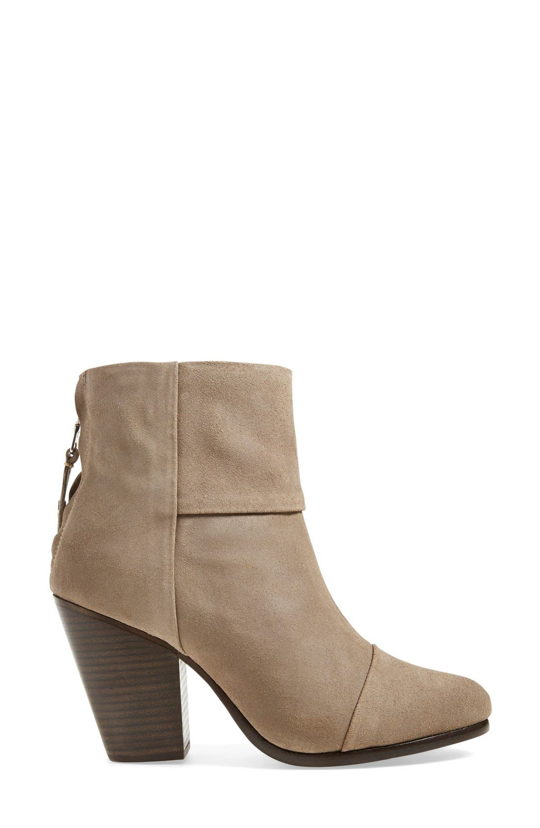 'Newbury' Bootie, Alternate, color, STONE SUEDE