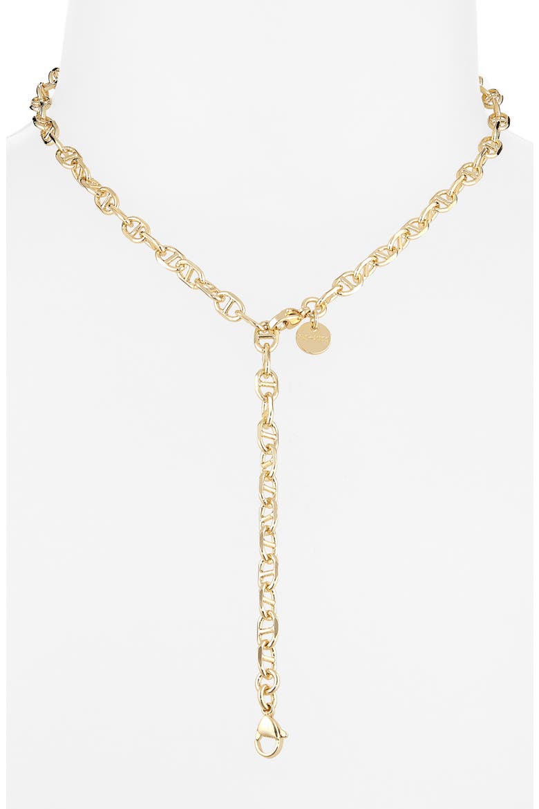 Mia Mariner Lariat Chain Necklace, Alternate, color, GOLD