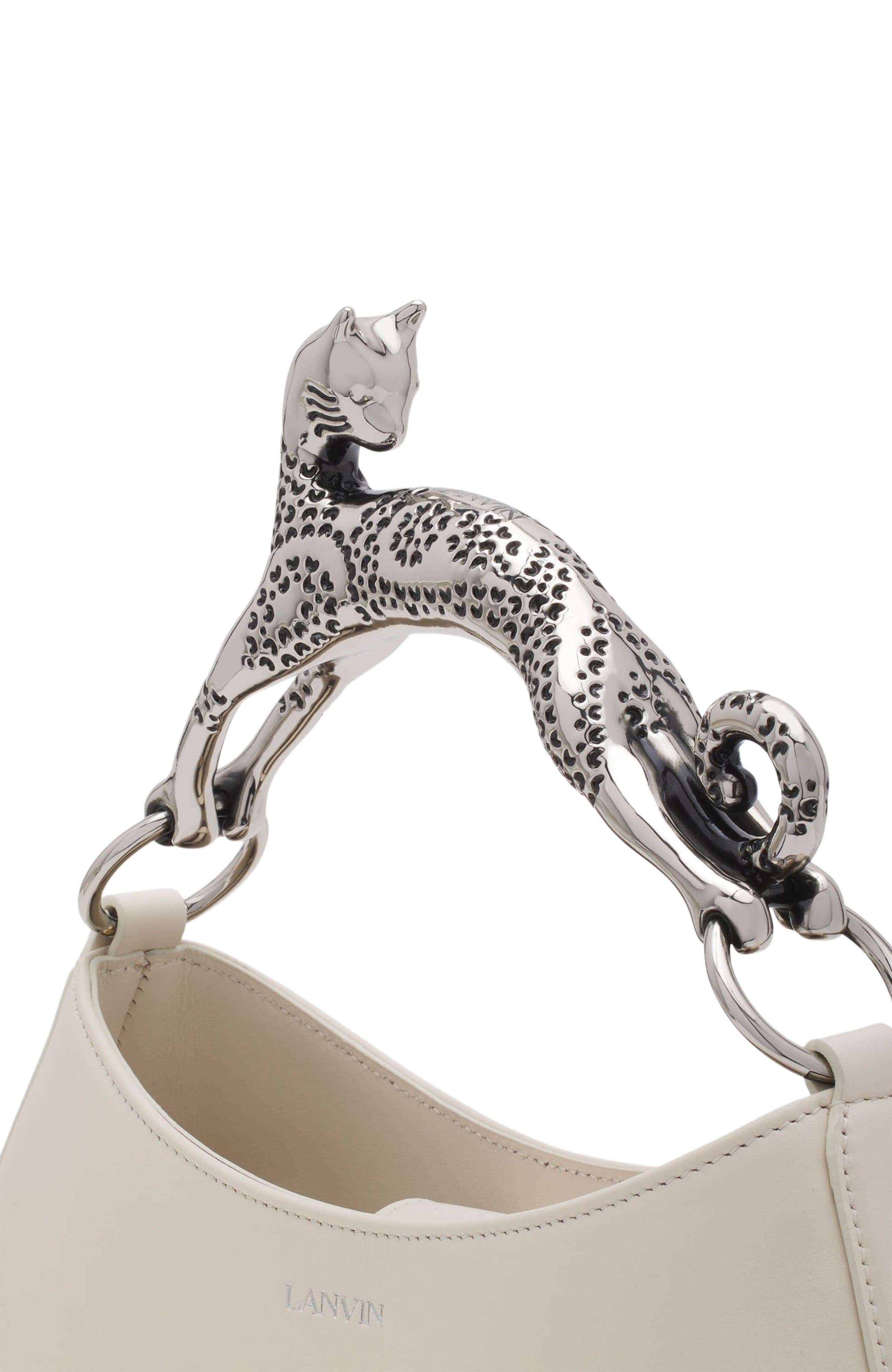 Lanvin HOBO CAT LEATHER BAG, Alternate, color, 