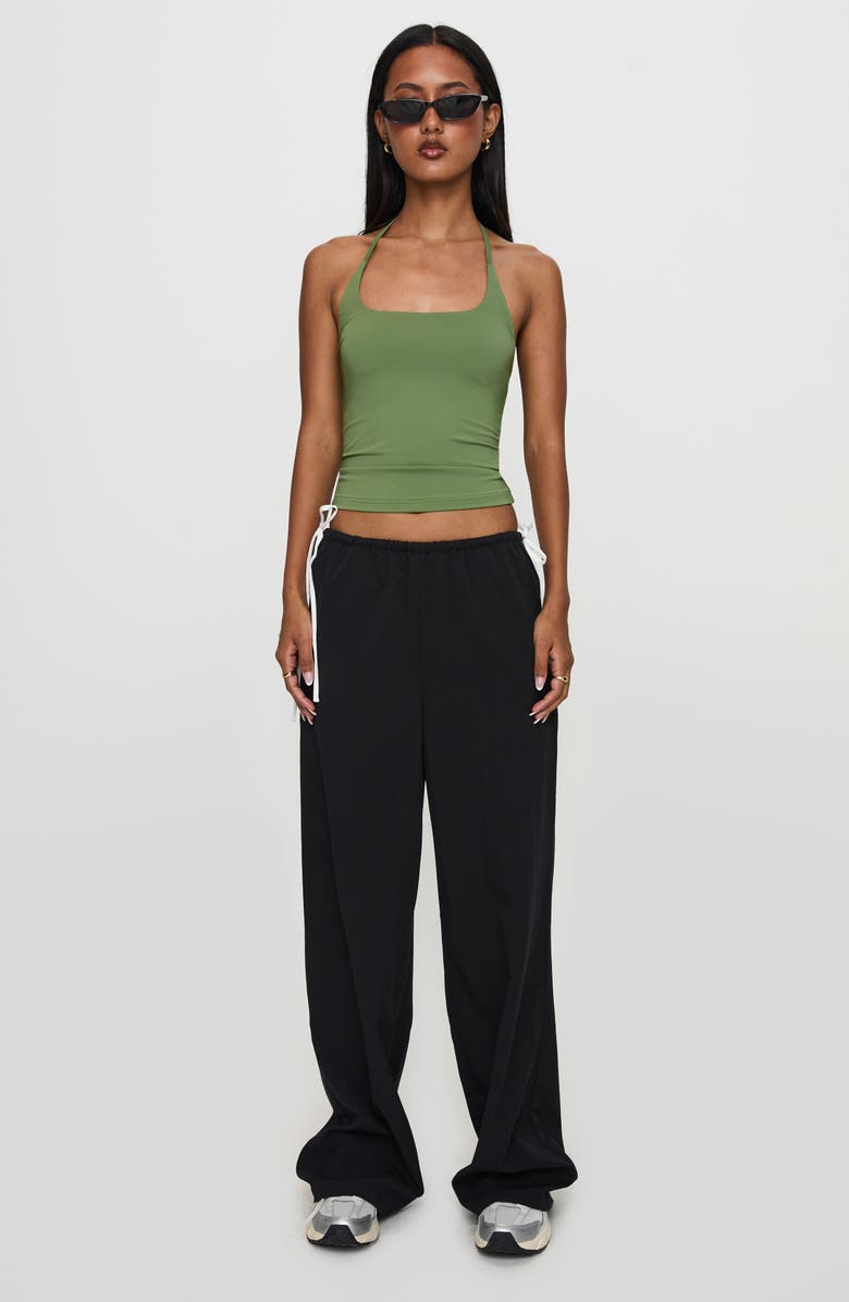 Princess Polly Ezekiel U-Neck Halter Top, Alternate, color, Green