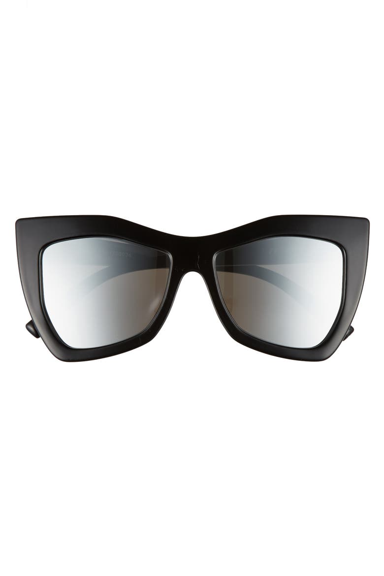 Kick It 54mm Sunglasses, Alternate, color, BLACK