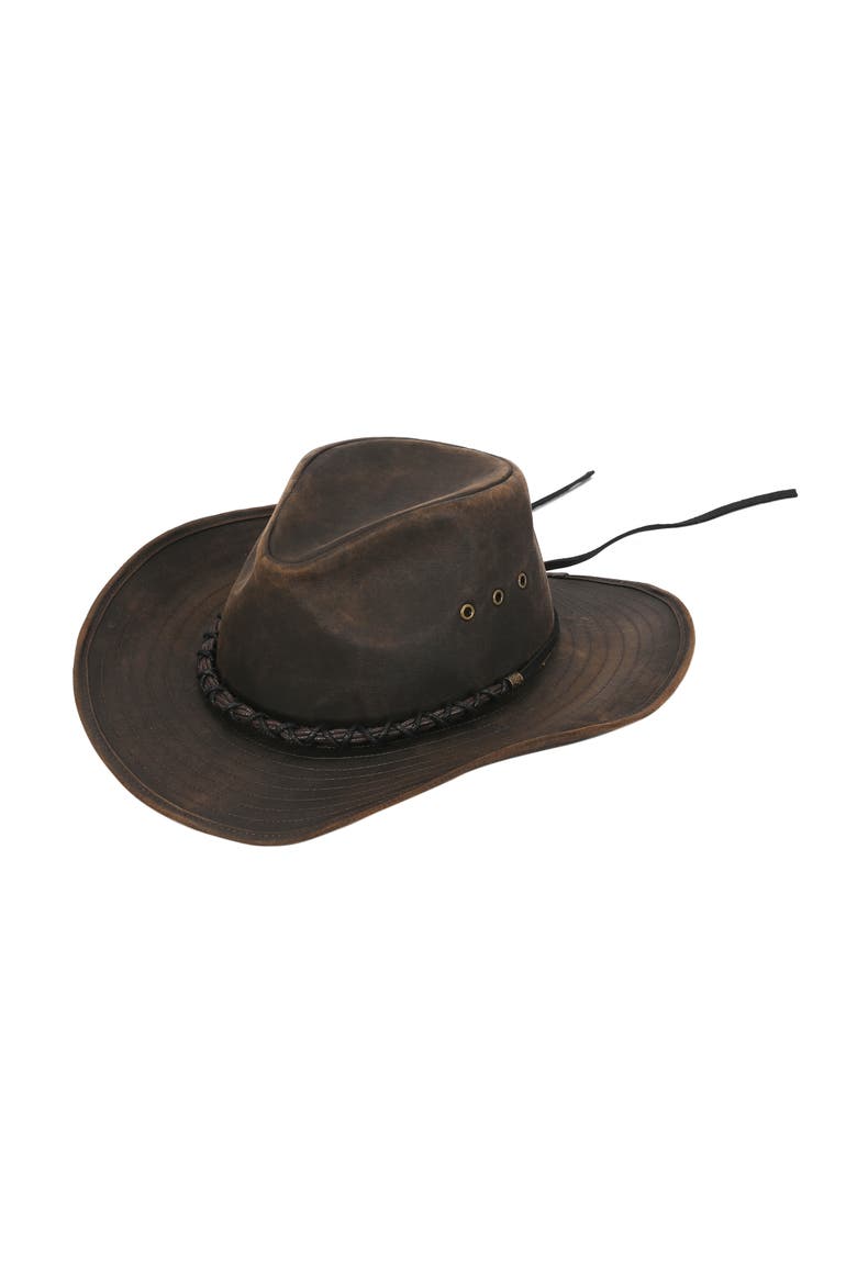 Burneau Men's  Rugged Brim Hat, Main, color, Brown