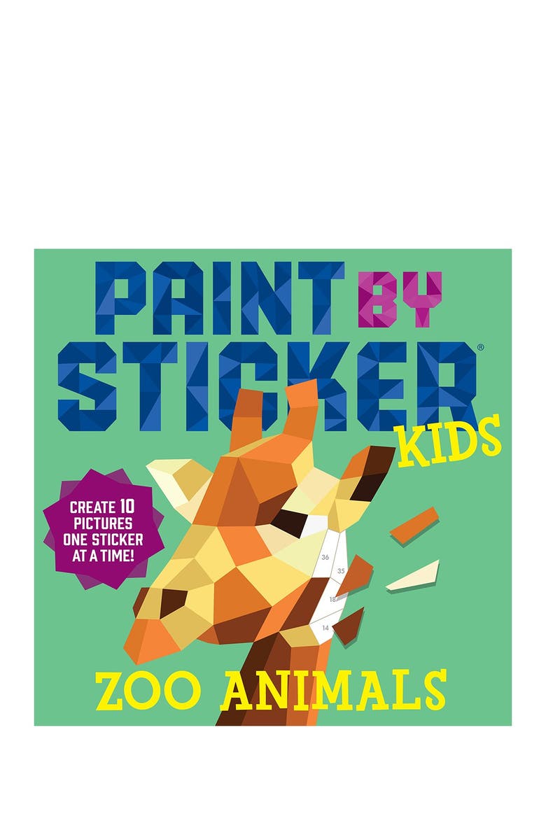 Workman Publishing Paint by Sticker Kids: Zoo Animals Book, Main, color, 