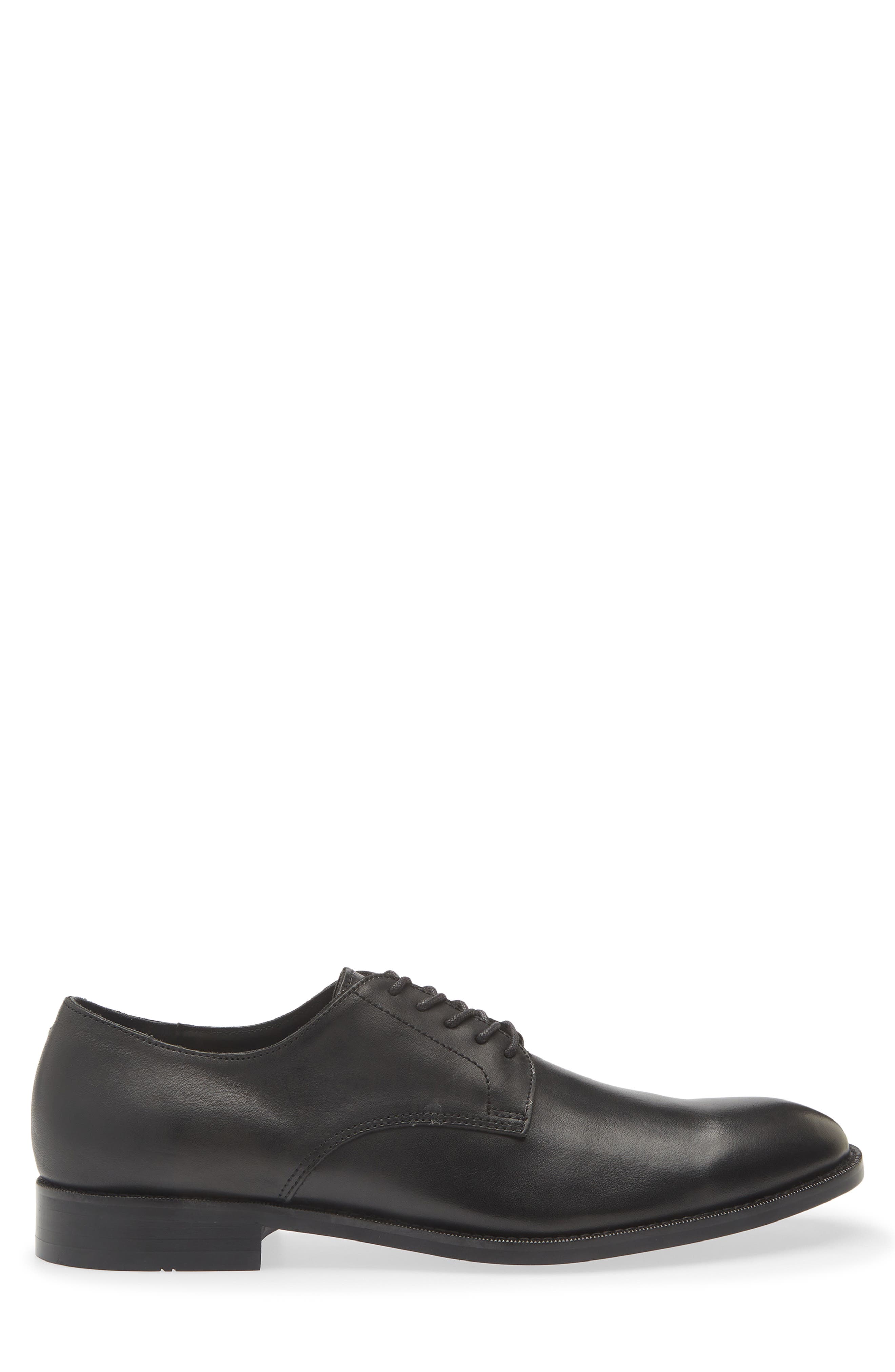 Plain Toe Derby, Alternate, color, BLACK