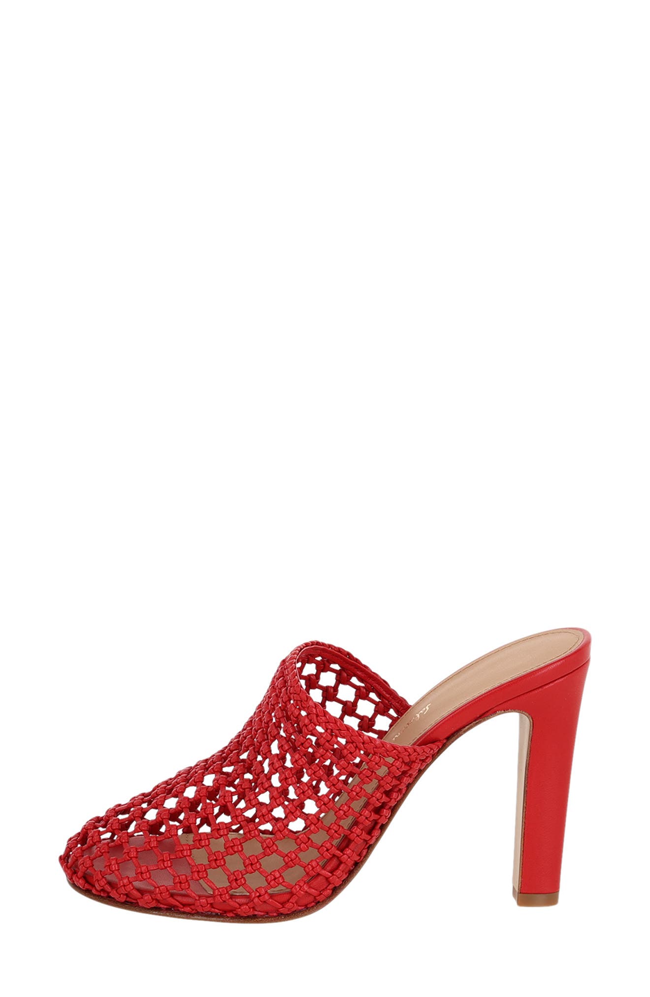 Woven Slide Sandal, Alternate, color, RED
