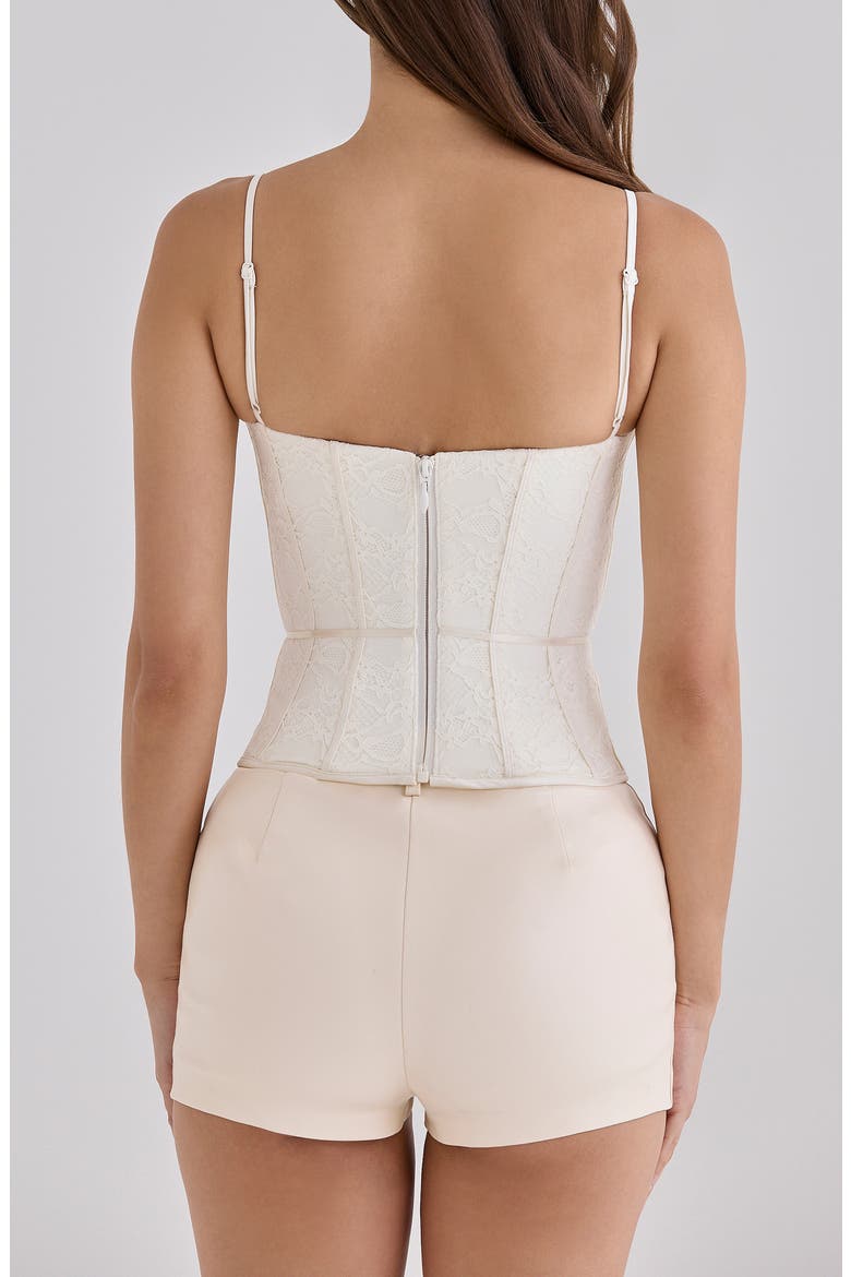 Audrina Lace Corset Top, Alternate, color, IVORY