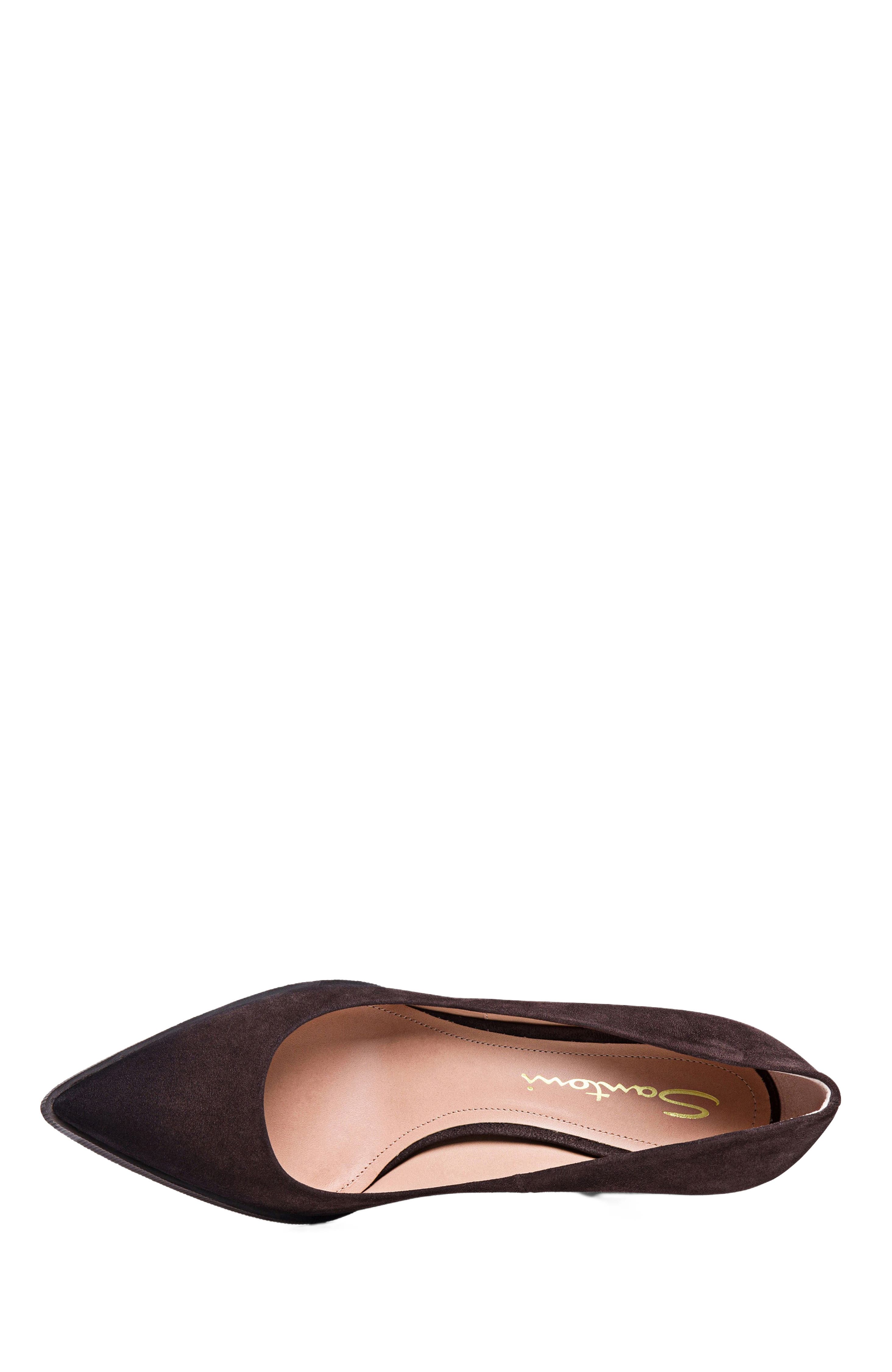 Santoni Women's suede high-heel pump, Alternate, color, 