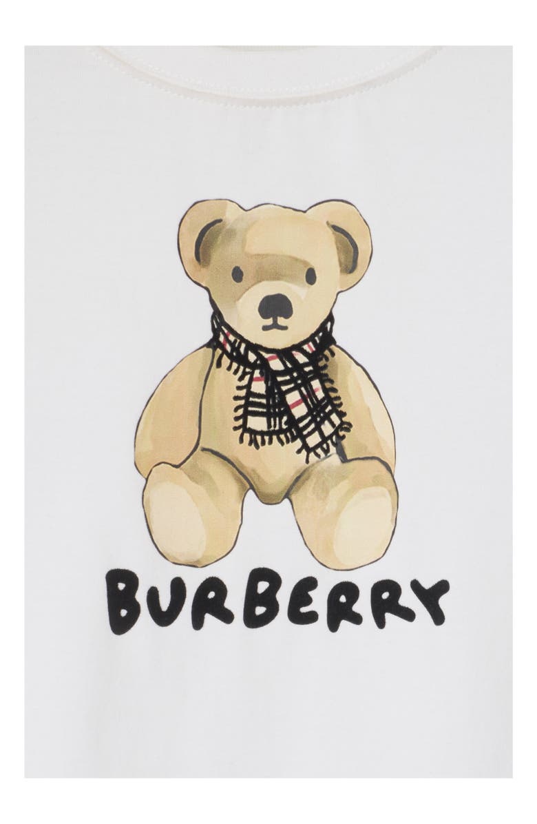 Burberry Thomas Bear Cotton T-shirt, Alternate, color, White