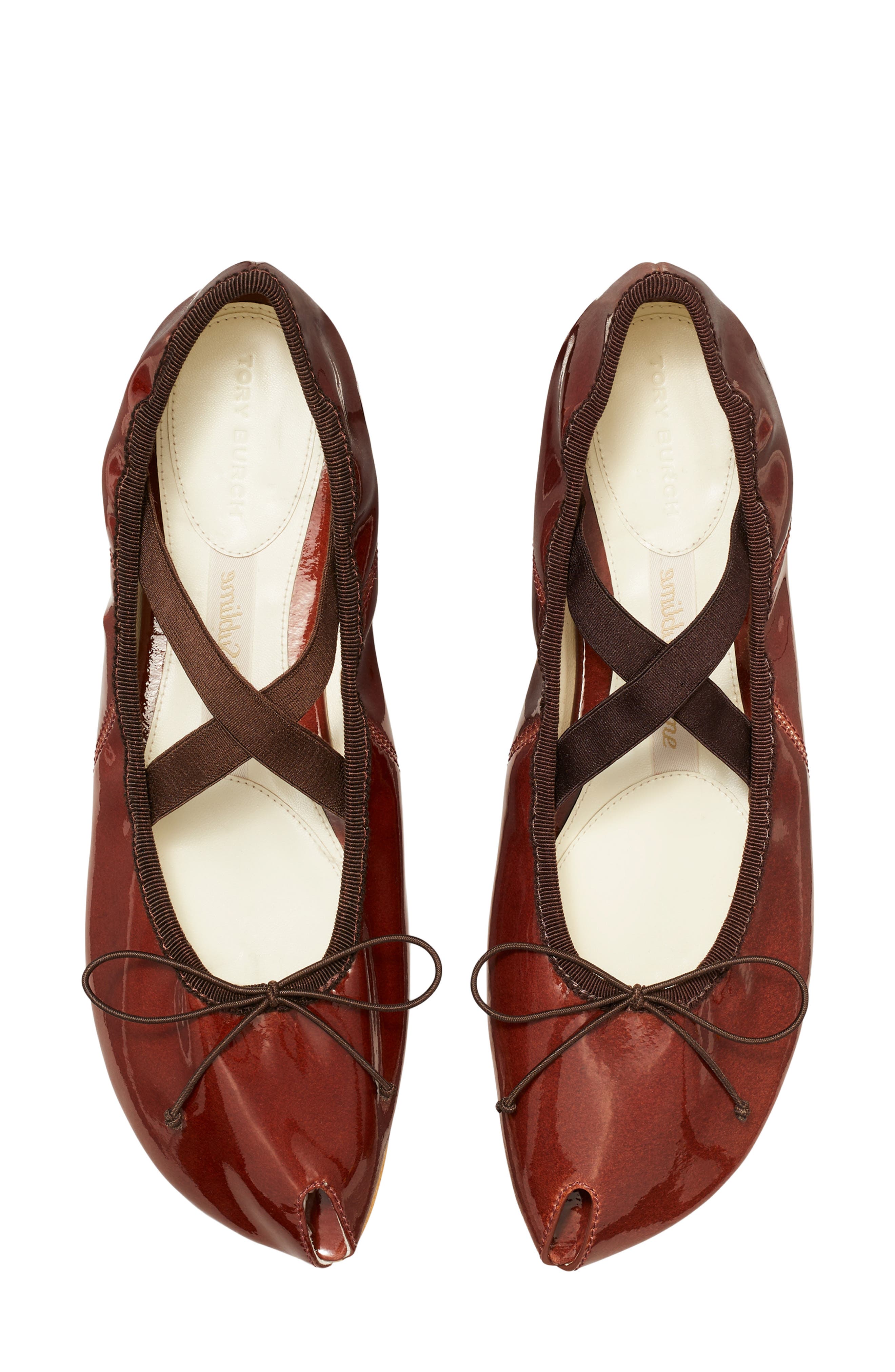 Peep Toe Mary Jane Ballet Flat, Alternate, color, RUSSET BROWN