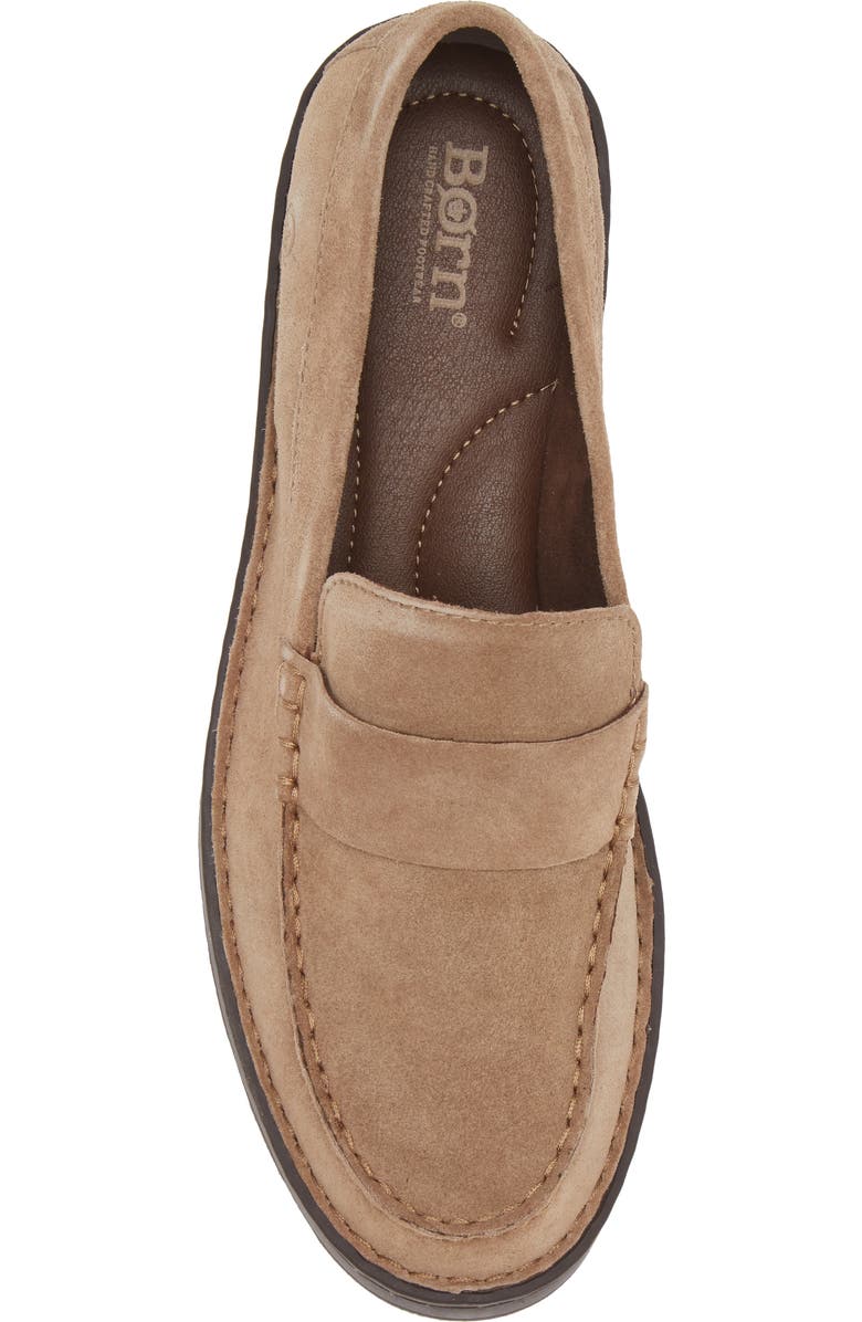 Børn Celeste Lug Loafer, Alternate, color, Taupe Suede