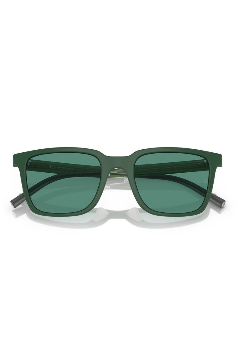 Oliver Peoples Roger Federer 52mm Rectangular Sunglasses, Alternate, color, Dark Green