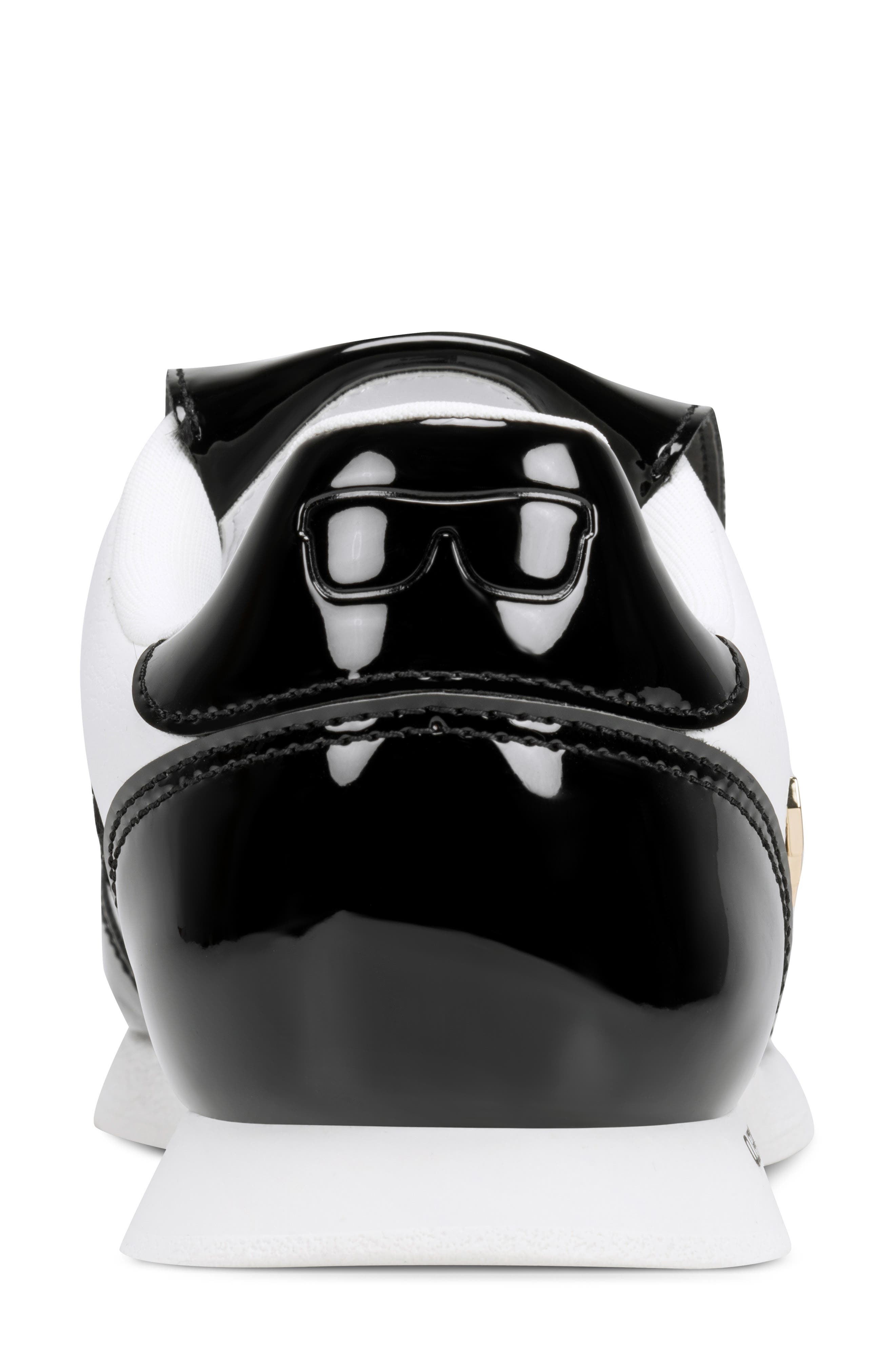 KARL LAGERFELD PARIS Minia Pins Sneaker, Alternate, color, Bright White/ Black