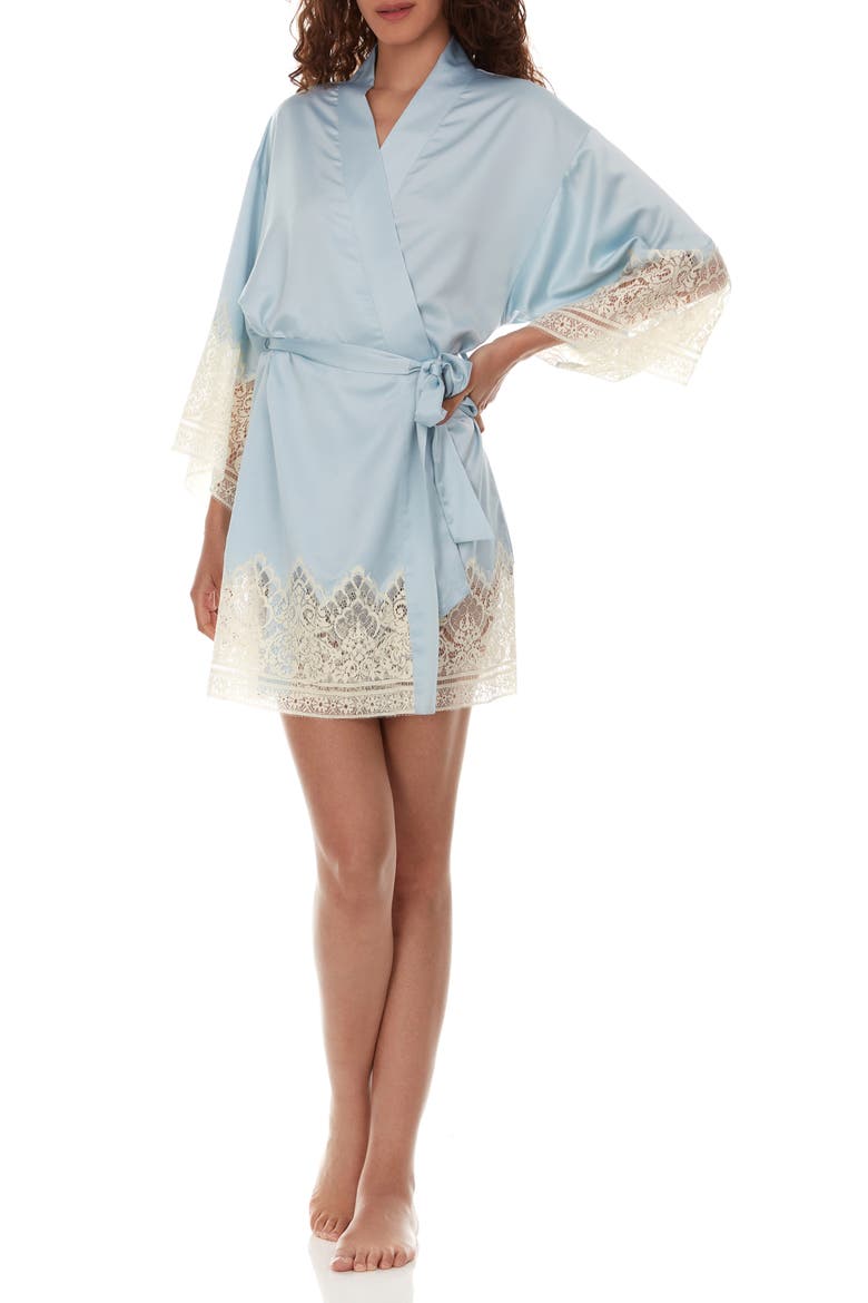 Genevive Short Robe, Alternate, color, ICE FLOW