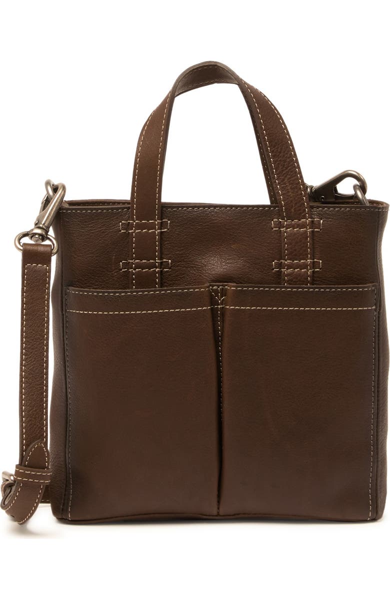 Frye Mindy Leather Mini Tote Crossbody Bag, Main, color,