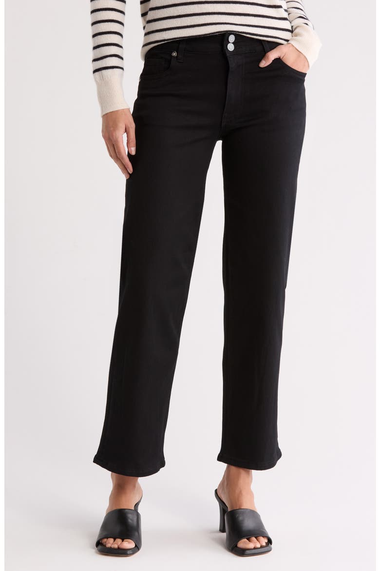 Lucy High Waist Wide Leg Jeans, Main, color, BLACK JM