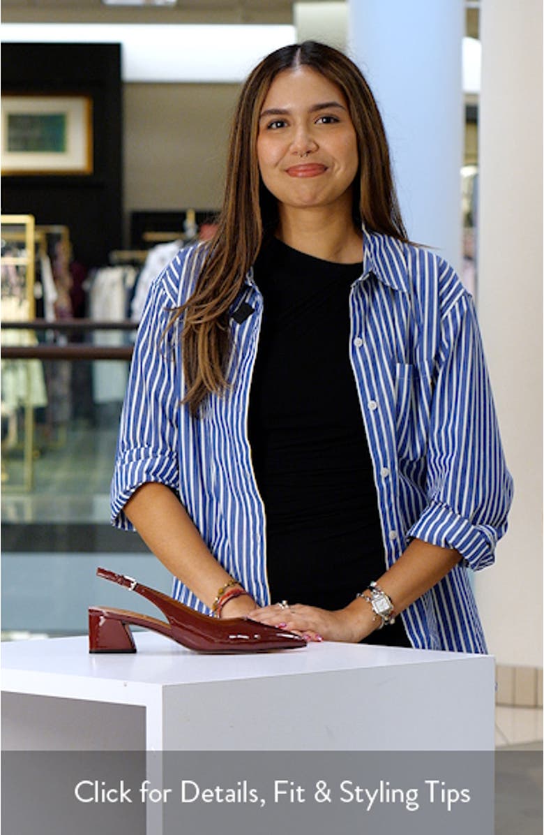 L-Racer Pointed Toe Slingback Pump, sales video thumbnail