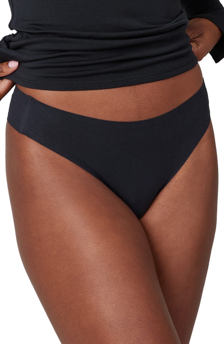 SPANX<sup>®</sup> Fit-to-You Stretch Pima Cotton Thong, Main, color, 