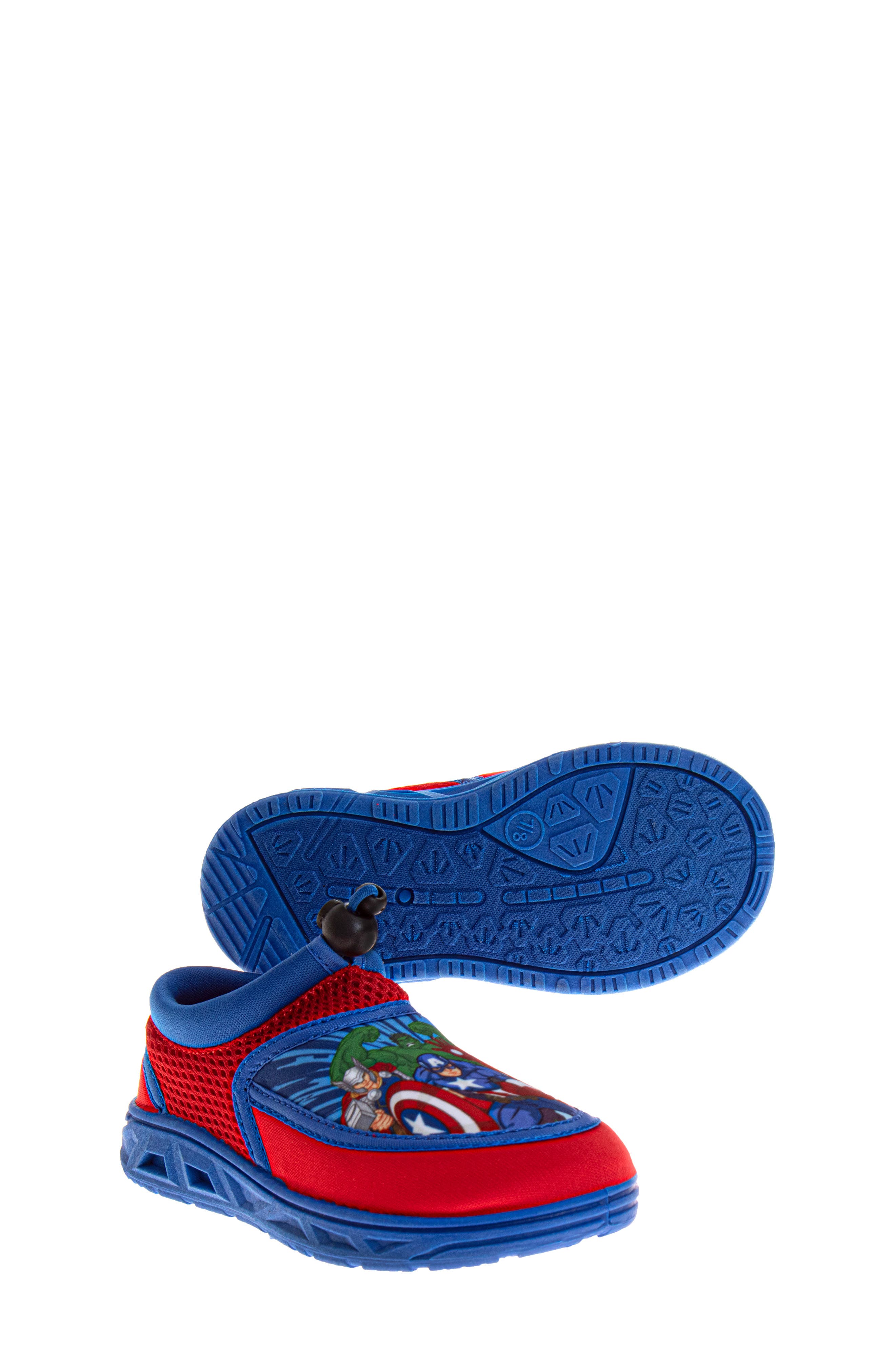 Kids' Avengers Water Shoe, Alternate, color, RED/BLUE