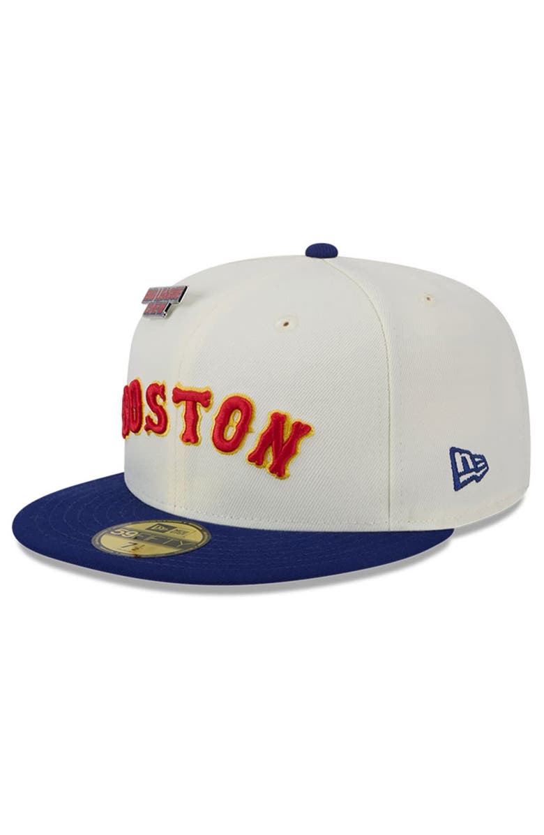 New Era Men's New Era White Boston Red Sox Big League Chew Original 59FIFTY Fitted Hat, Alternate, color, White