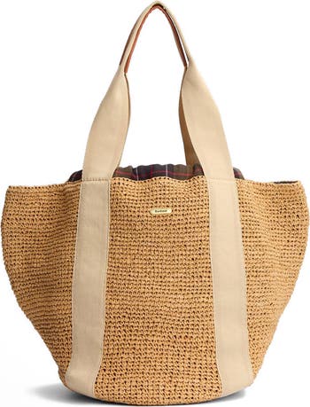 Barbour Lily Beach Raffia Tote