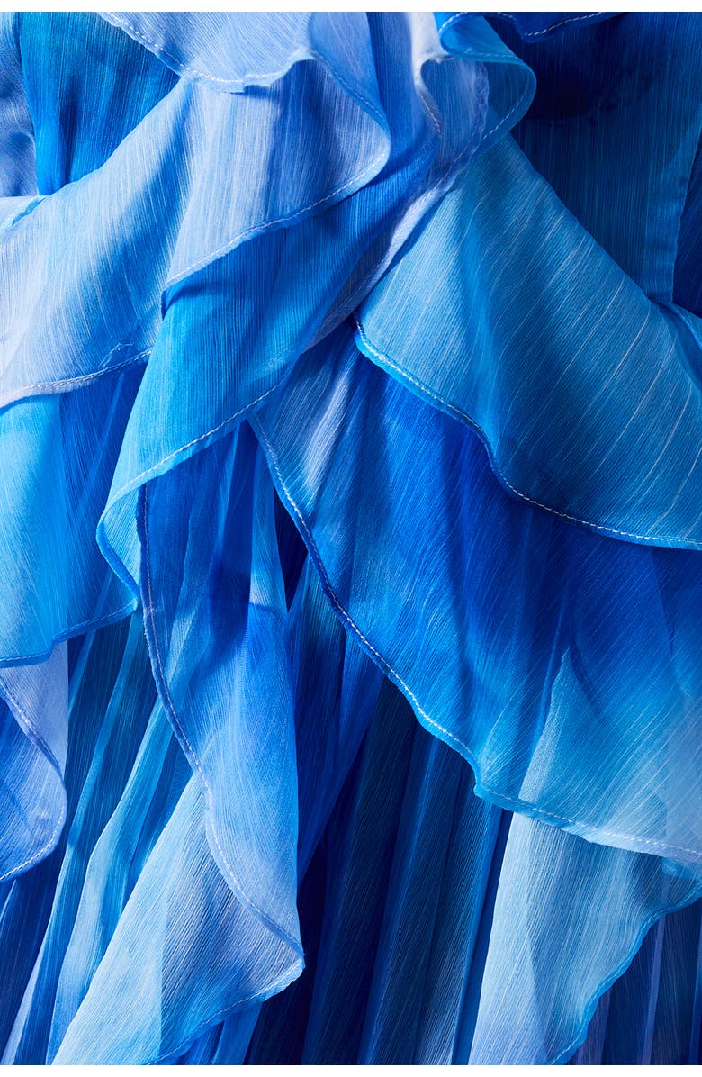 Coast Sleeveless V-Neck Chiffon Maxi Dress, Alternate, color, Blue