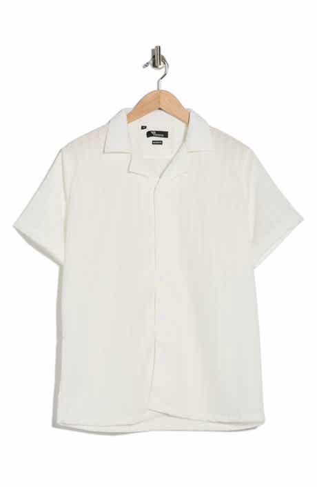 T.R. PREMIUM Modern Fit Textured Camp Shirt