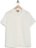 T.R. PREMIUM Modern Fit Textured Camp Shirt