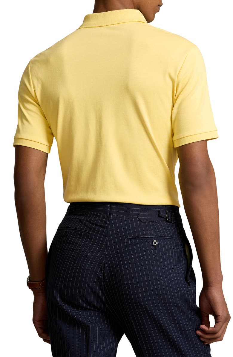 Polo Ralph Lauren Classic Fit Solid Yellow Cotton Jersey Polo, Alternate, color, 