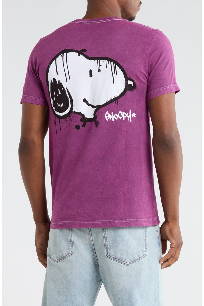 Peanuts® Snoopy Cotton Graphic T-Shirt, Alternate, color, BURGUNDY