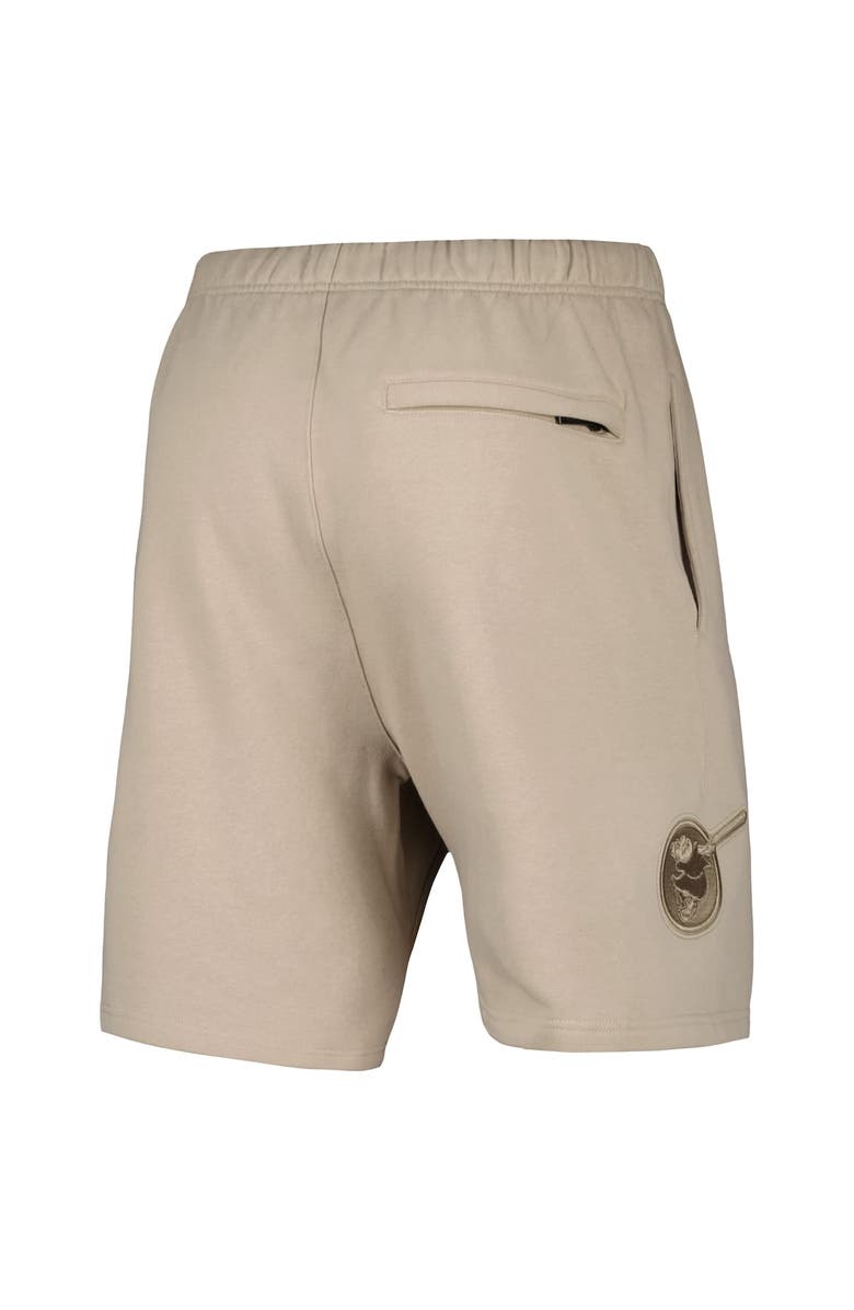 PRO STANDARD Men's Pro Standard Khaki San Diego Padres Neutral Fleece Shorts, Alternate, color,