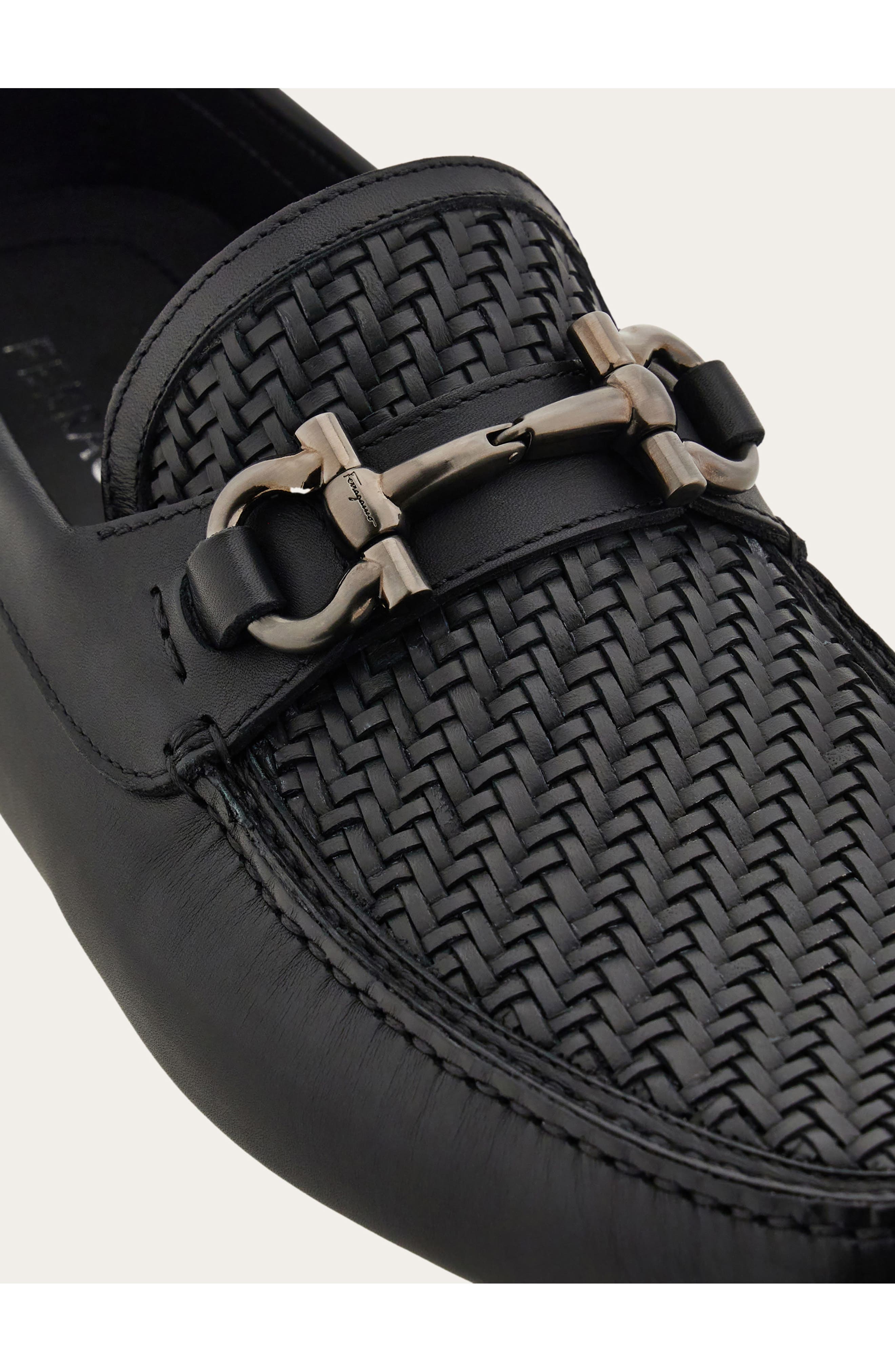 FERRAGAMO Parigi Bit Driving Shoe, Alternate, color, Nero Nero Nero