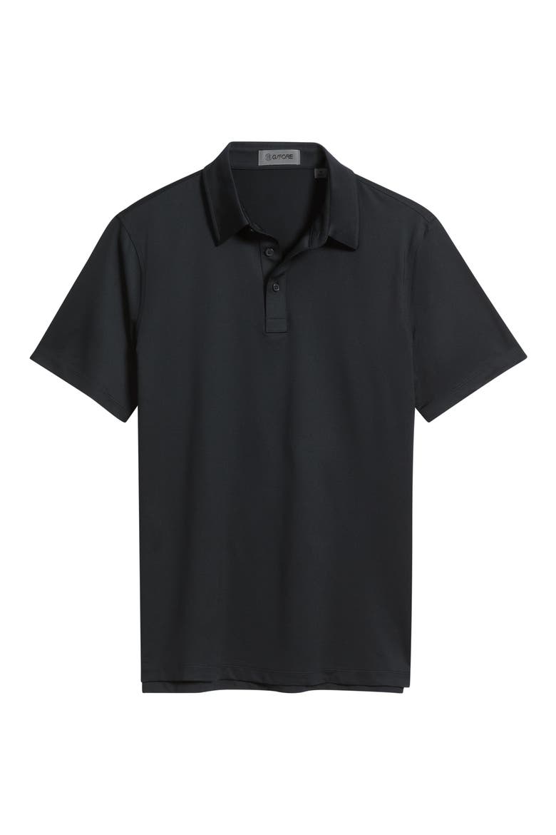 Solid Tech Jersey Performance Polo, Main, color, ONYX
