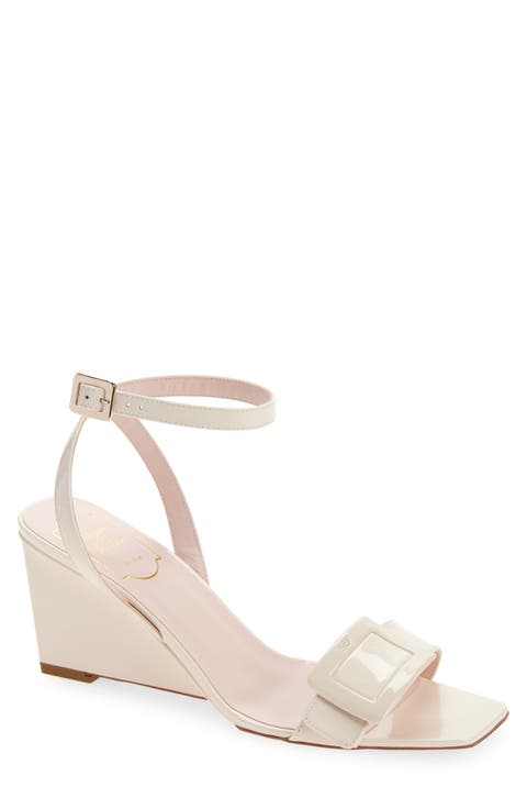 Belle Vivier Ankle Strap Wedge Sandal (Women)