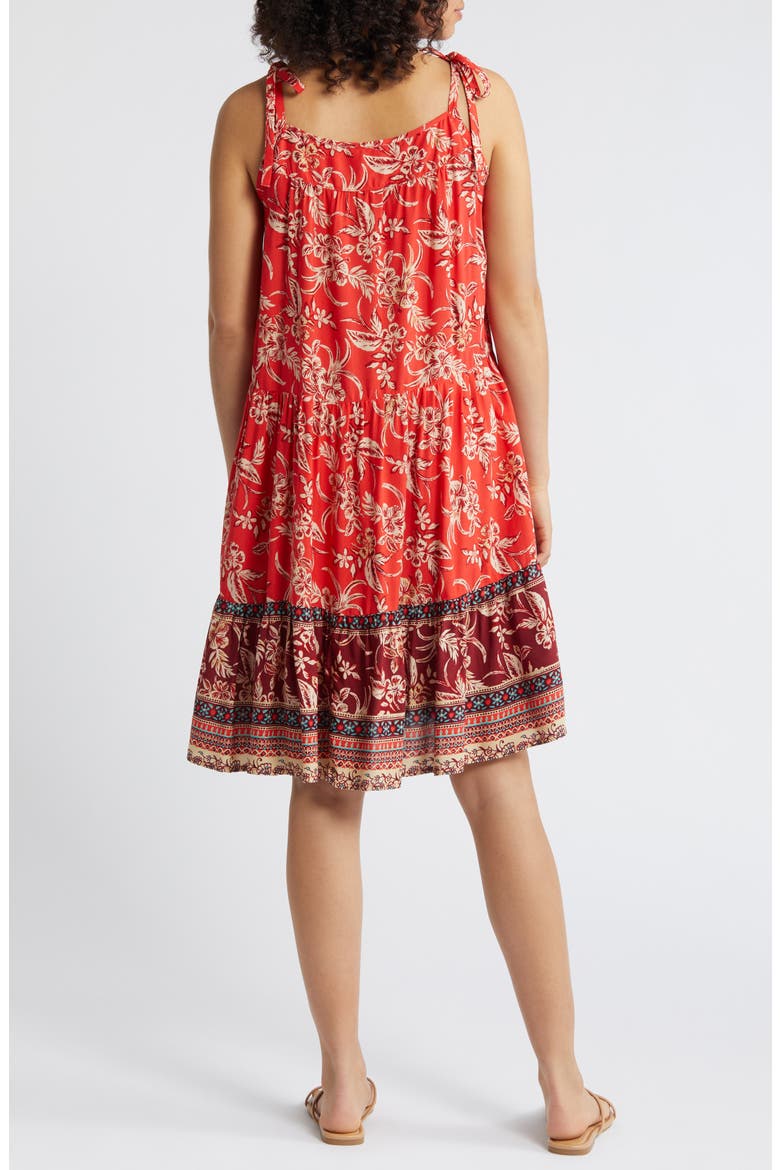 Skylar Paisley Floral Sundress, Alternate, color, MAUI SUNRISE