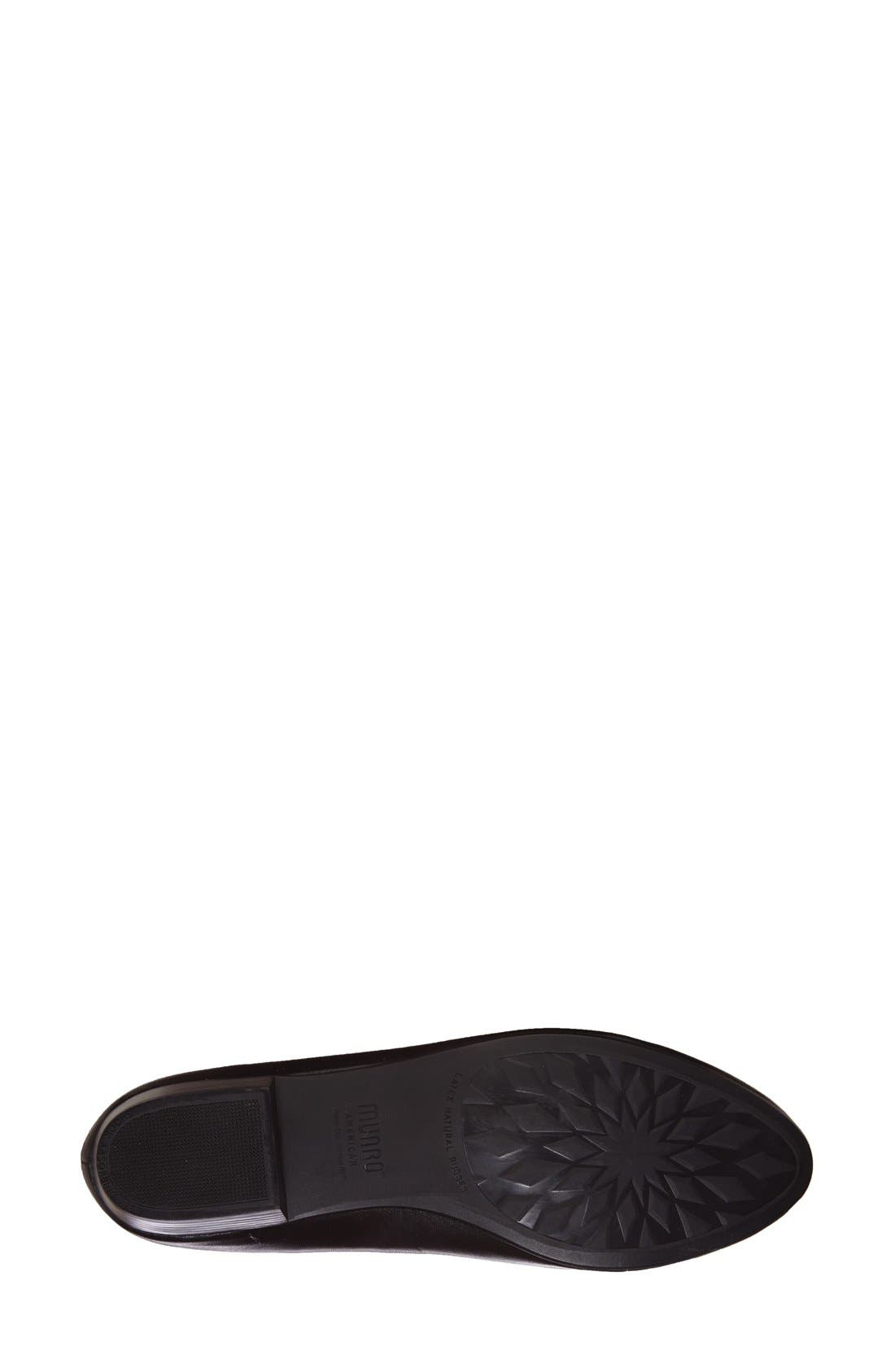 'Mallory' Leather Loafer, Alternate, color, BLACK SNAKESKIN